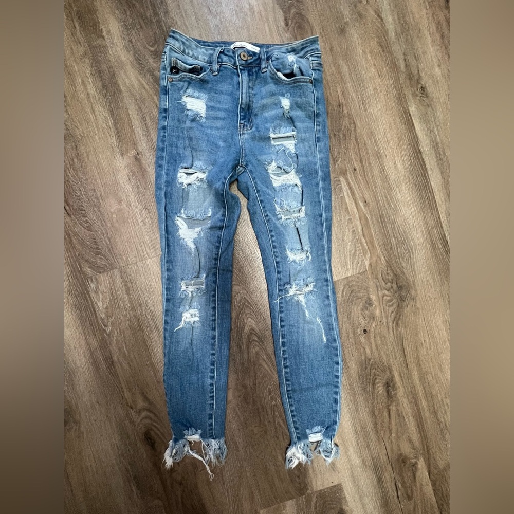 KanCan Light Blue Distressed Skinny Jeans